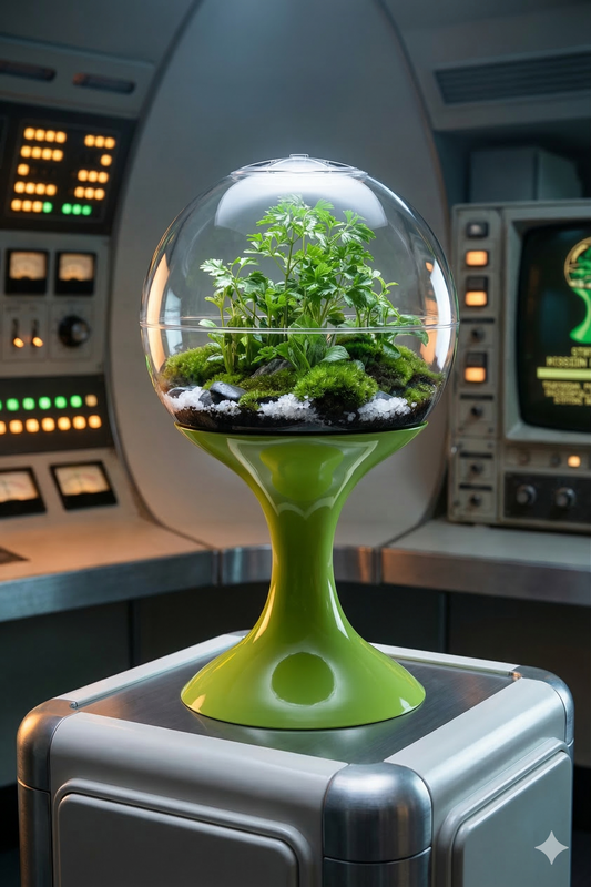 Atomic Space Age Terrarium