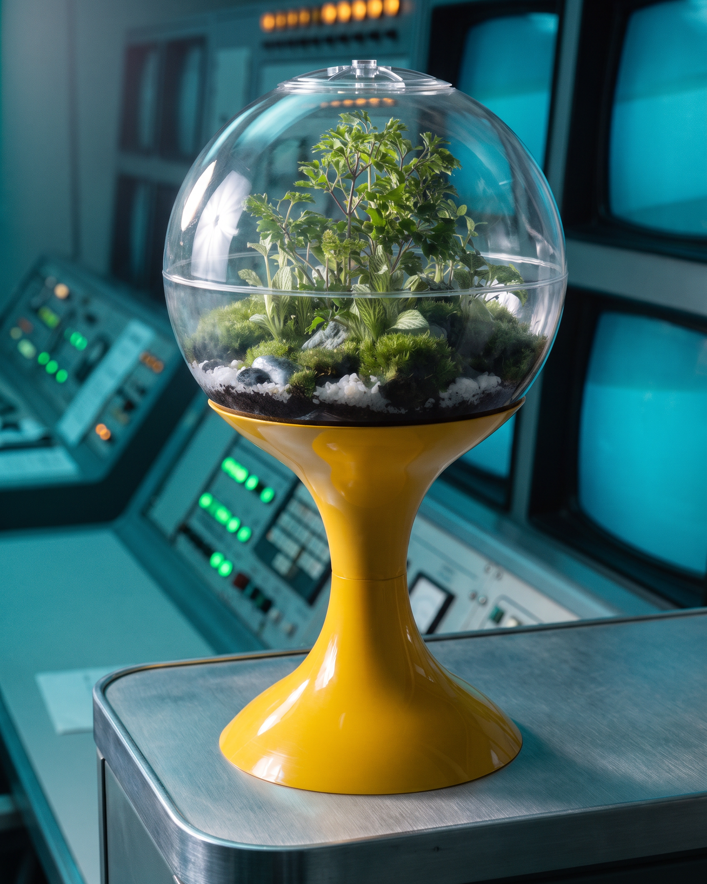 Atomic Space Age Terrarium